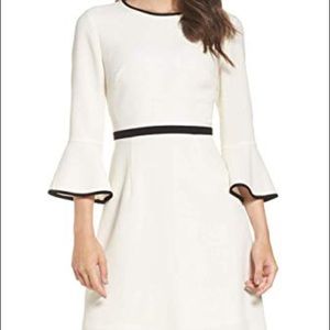 Eliza J white bell sleeve dress